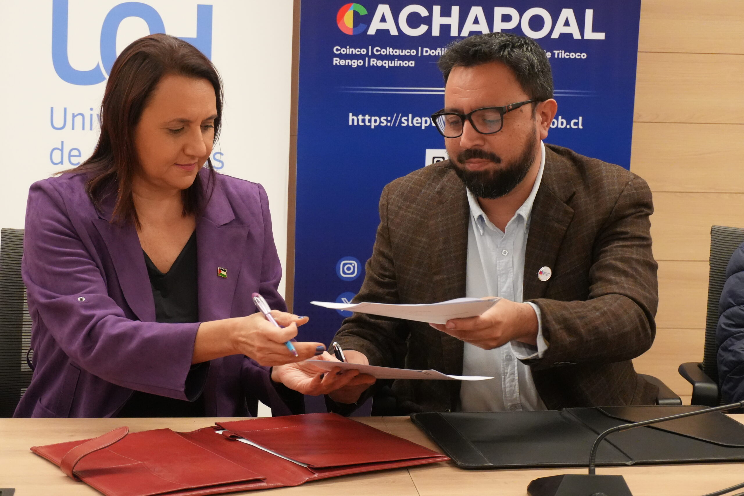 SLEP Valle Cachapoal y Universidad de O’Higgins firman primer convenio de colaboración