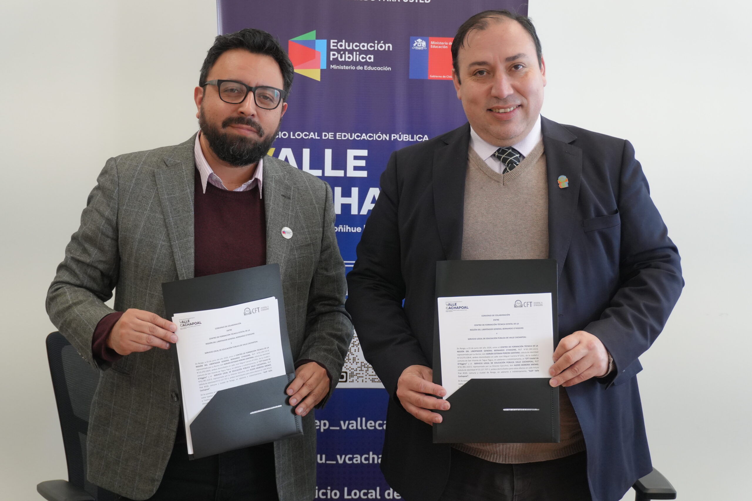 SLEP Valle Cachapoal y CFT Estatal de O’Higgins fortalecen alianza para impulsar la educación técnico profesional